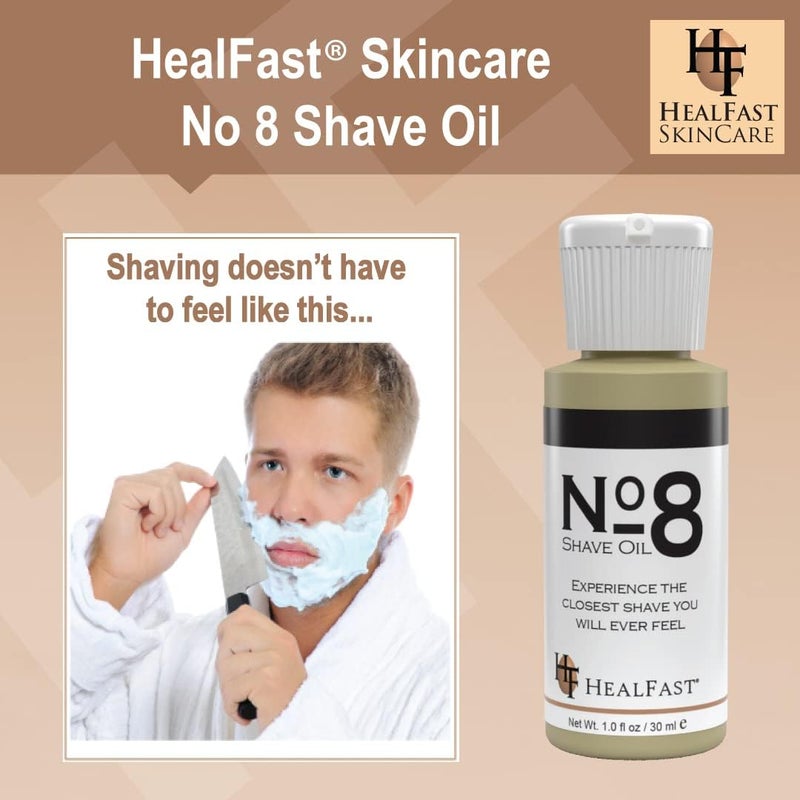 HealFast No 8 Shaving Oil - Pre Shave Oil for Men - Image 4